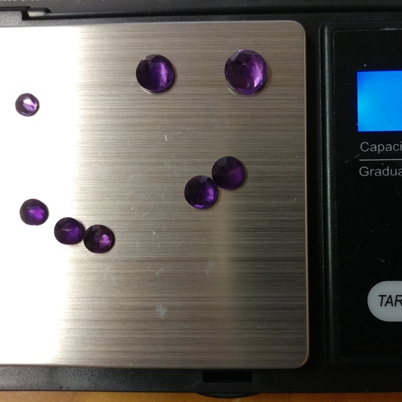 Amethyst, faceted, ready to set - Picture 1 of 6